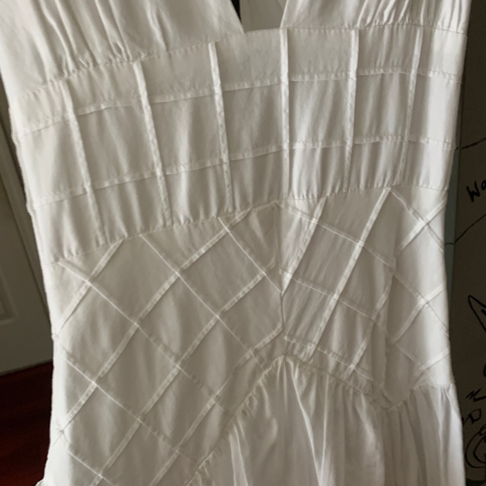 Free People White Midi Halter Dress Summer Queen - Picture 6 of 9